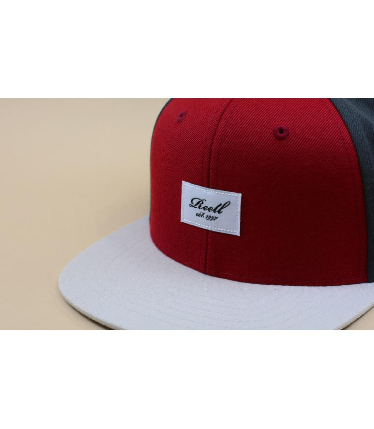 snapback Reell bordeaux gris